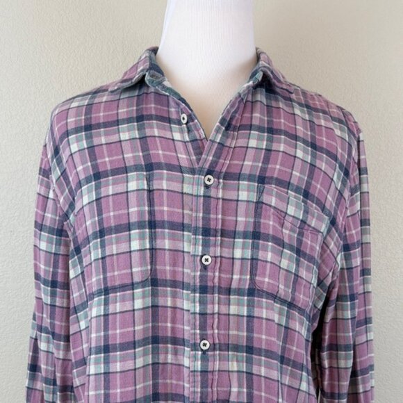 Faherty Plaid Reversible Flannel Button-Up Men's Shirt Size XL - Picture 2 of 9
